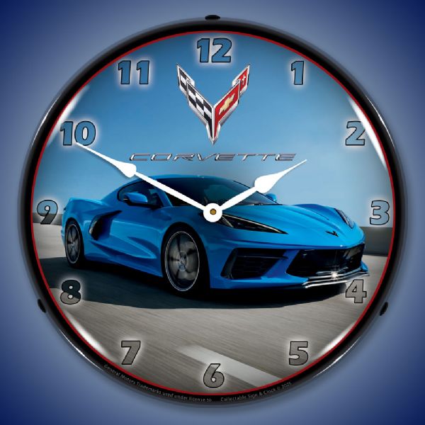 LED On - C8 Corvette in Blue