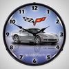 Corvette C6 Profile | 14" LED Backlit Clock | Blade Silver