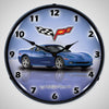 Corvette C6 Profile | 14" LED Backlit Clock | Jetstream Blue