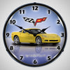 Corvette C6 Profile | 14" LED Backlit Clock | Velocity Yellow