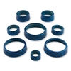 C7 Carbon Fiber Pattern Interior Knob Cover Kit - Blue My Mind