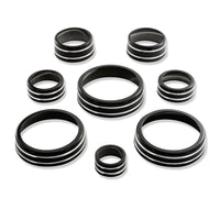 C7 Color-Matched Interior Knob Cover Kit - Black