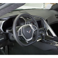 C7 Color-Matched Interior Knob Cover Kit - Interior View - Black