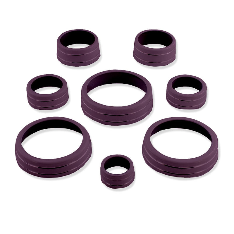 C7 Color-Matched Interior Knob Cover Kit - Black Rose