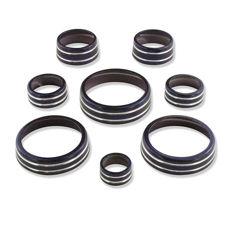 C7 Color-Matched Interior Knob Cover Kit - Blue Ray Metallic