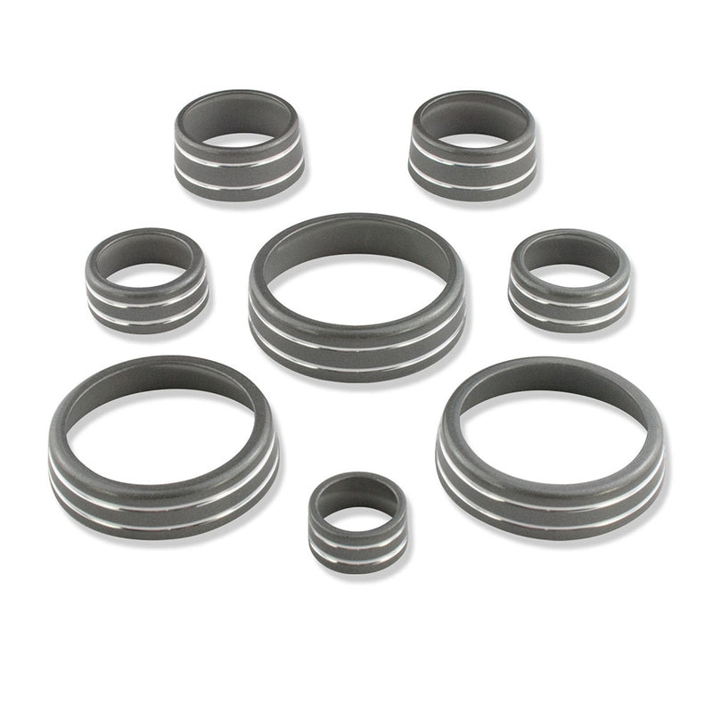 C7 Color-Matched Interior Knob Cover Kit - Fusion Gray