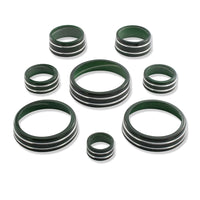 C7 Color-Matched Interior Knob Cover Kit - Rain Forest Green