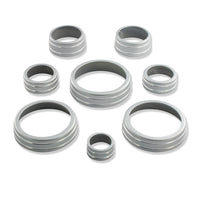 C7 Color-Matched Interior Knob Cover Kit - Silver Ice Metallic