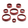 C7 Color-Matched Interior Knob Cover Kit - Torch Red