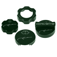 C7 Under Hood Cap Cover Kit - Stingray Gesture - Rain Forest Green