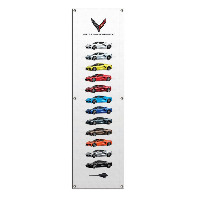 Vertical C8 Original | Car Colors Metal Print